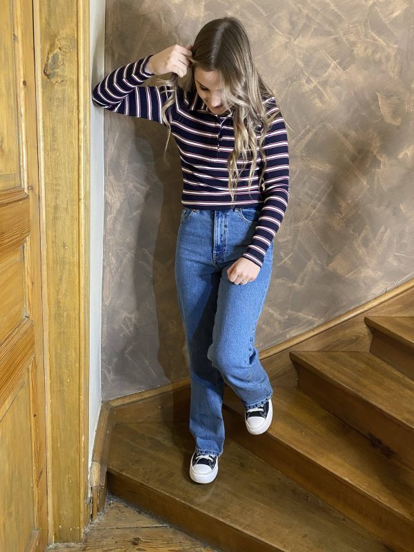 Blouse Lignes Bleues