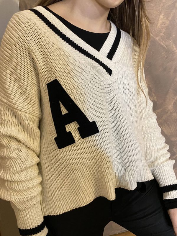 Pull "A" blanc – Image 2
