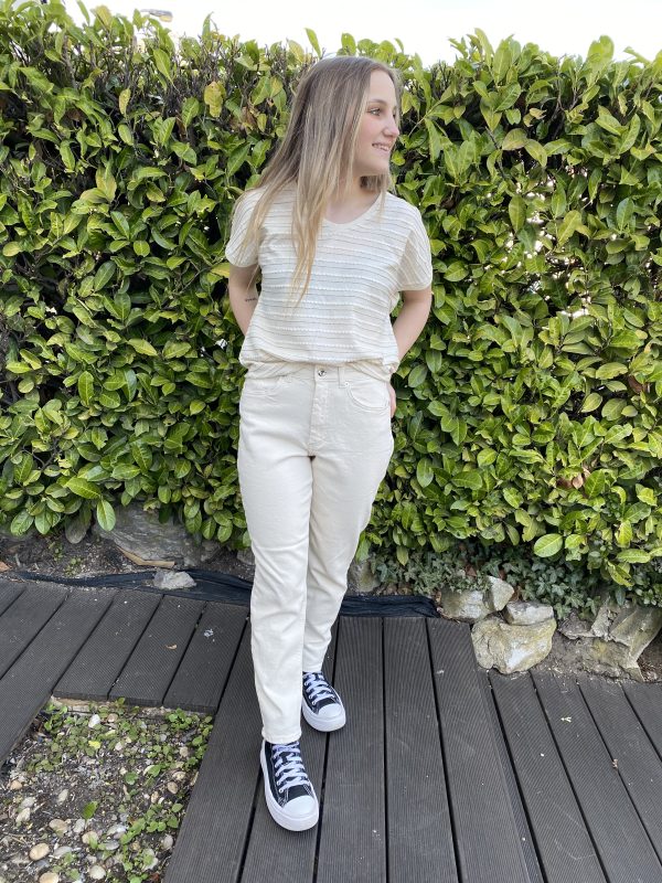T-shirt Beige et Lurex – Image 2