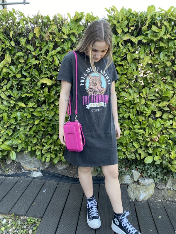 Robe T-shirt Léopard