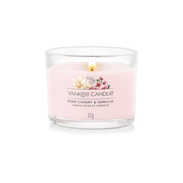 Yankee Candle - Cerise Rose et Vanille Votives en Trio ou Unique – Image 3
