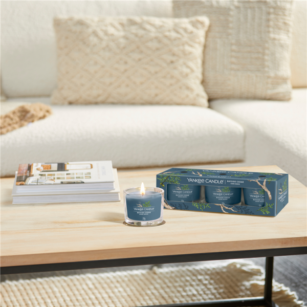 Yankee Candle - Cèdre Marin Votives en Trio ou Unique – Image 3