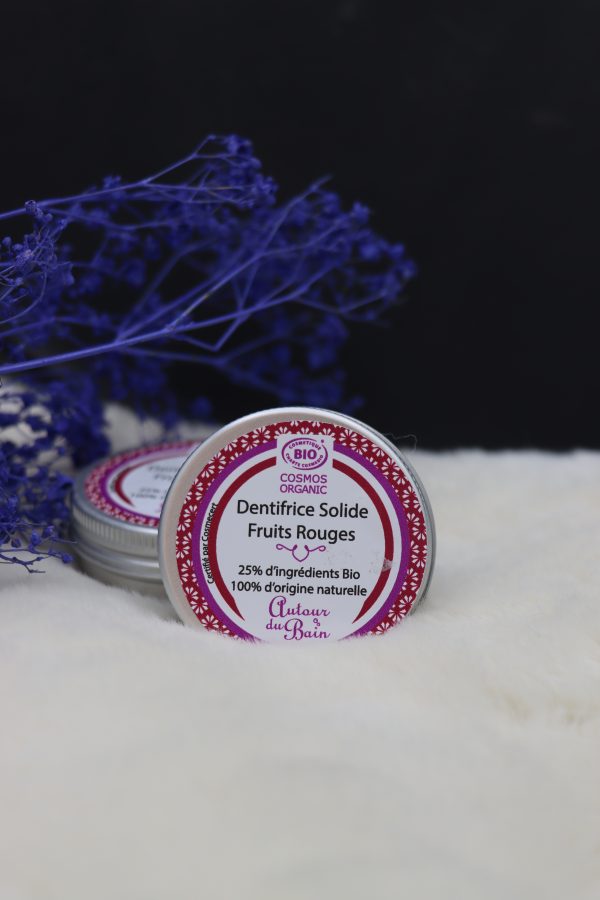 Dentifrice Solide aux Fruits Rouges