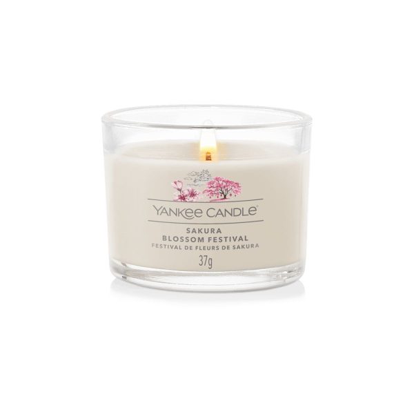 Yankee Candle - Festival de Fleurs de Sakura Votives en Trio ou Unique – Image 2