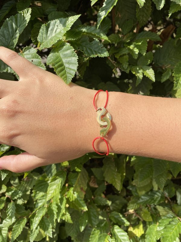 Bracelet 078 - Doré/Rouge – Menottes