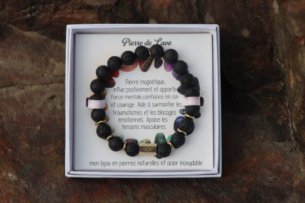 Bracelet Pierre de Lave