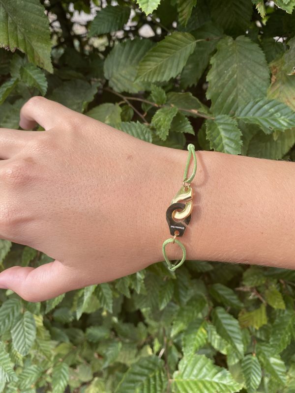 Bracelet 083 - Doré/Vert – Menottes