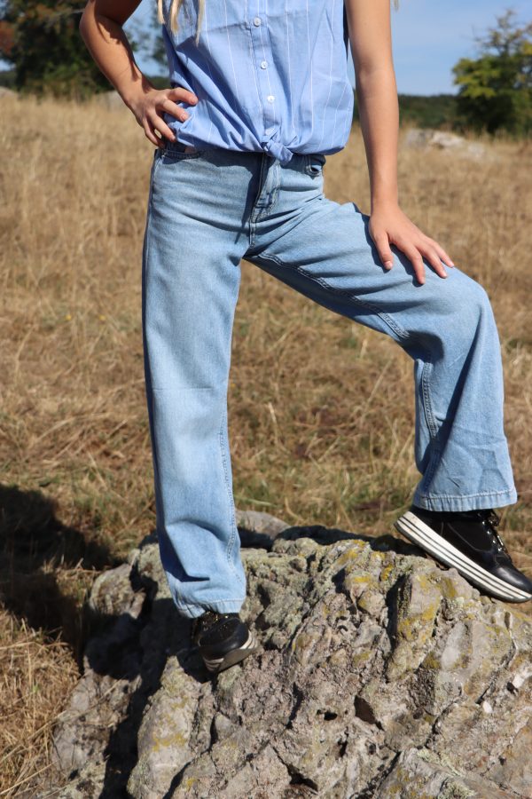 Jeans Large Only Bleu Clair