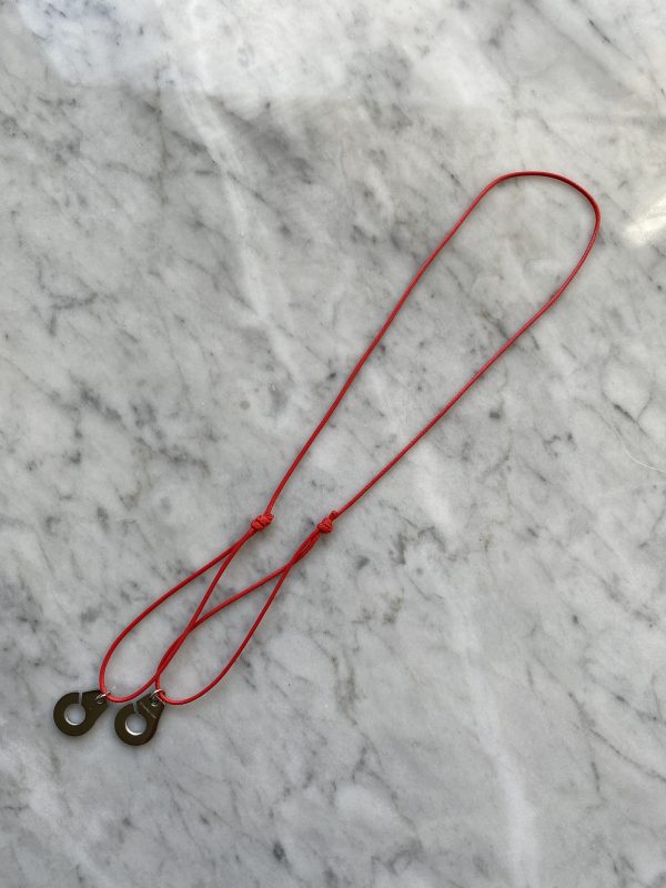 Collier 026 - Argenté/Rouge - Menottes – Image 2