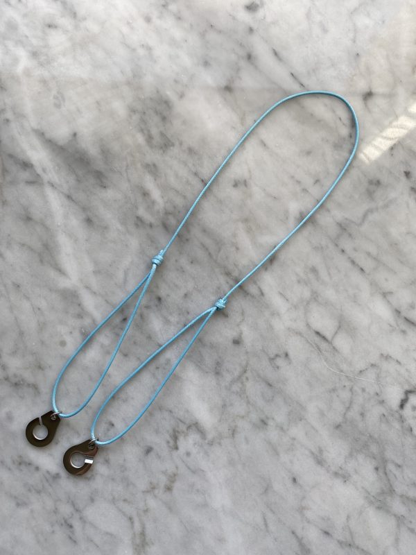 Collier 028 - Argenté/Bleu Ciel - Menottes – Image 2