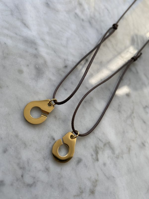 Collier 035 Doré/Chocolat - Menottes