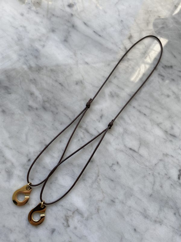 Collier 035 Doré/Chocolat - Menottes – Image 2