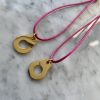 Collier 037 Doré/Framboise - Menottes