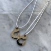 Collier 040 Argenté/Blanc - Menottes
