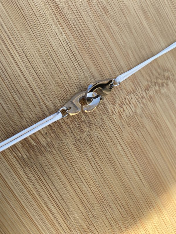 Collier 040 Argenté/Blanc - Menottes – Image 2