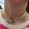Collier 040 Argenté/Blanc - Menottes – Image 3