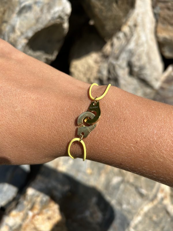 Bracelet 088 - Doré/Jaune – Menottes