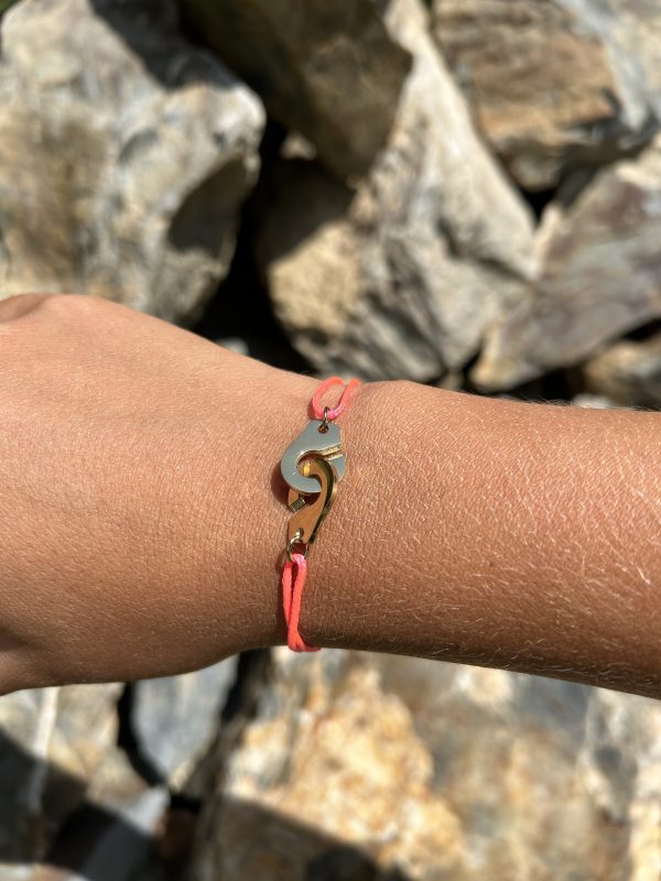 Bracelet 091 - Doré/Rose Fluo – Menottes