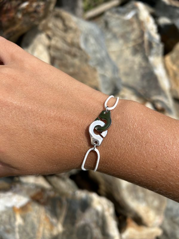 Bracelet 093 - Argenté/Blanc – Menottes