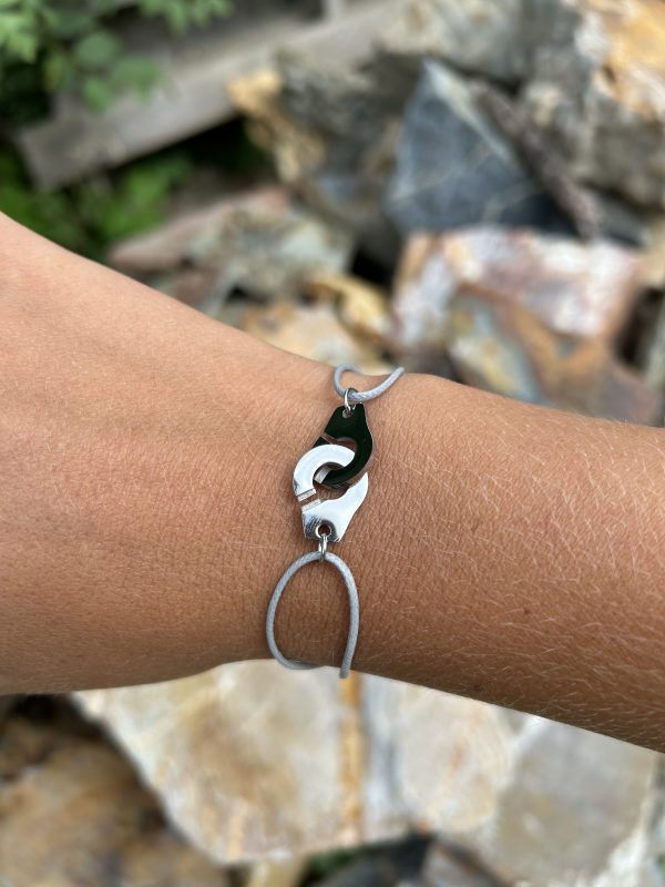 Bracelet 099 - Argenté/Gris – Menottes