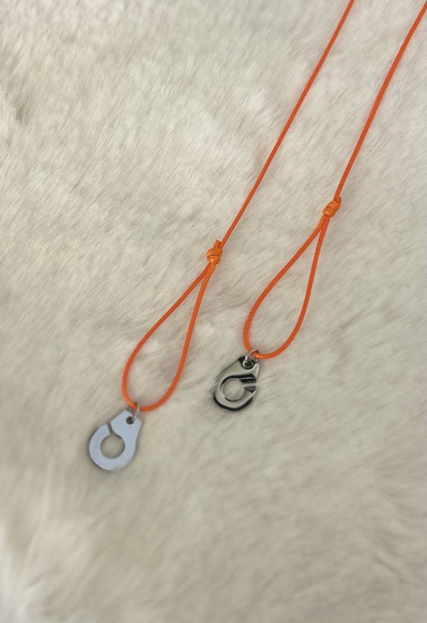 Collier 044 Argenté/Orange - Menottes